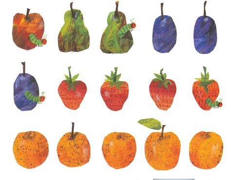 The Very Hungry Caterpillar Fruit Printables
